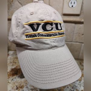 Virginia commonwealth university VCU tan strapback hat, nwot